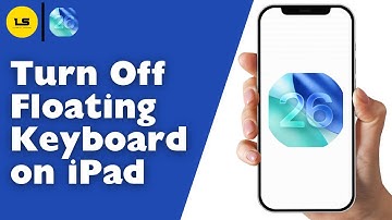 How to Turn Off Floating Keyboard on iPad (tutorial)