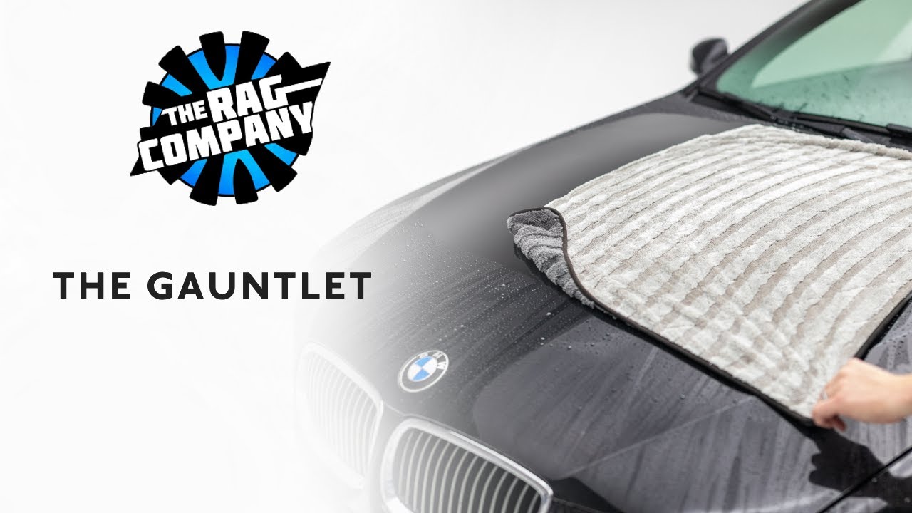  The Rag Company - The Gauntlet Drying Towel - 70/30 Blend  Korean Microfiber, Designed to Dry Vehicles Faster, More Thoroughly & More  Gently Than Others, 900gsm, 20in x 30in, Ice Grey +
