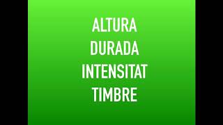 Les Qualitats Del So