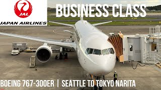 Japan Airlines Business Class Boeing 767-300ER | Seattle to Tokyo Narita