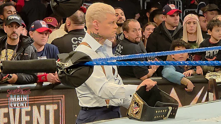 Cody Rhodes gets emotional after John Cena's final match at Saturday Night's Main Event 