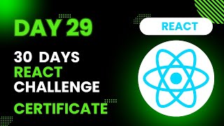 Day 29 - Temperature Converter - 30 Days of React Challenge with Codedamn Certificate #react