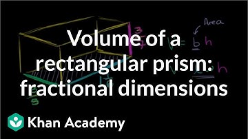 Volume of a rectangular prism: fractional dimensions | Geometry | 6th grade | Khan Academy