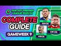 FPL GW9 Complete Guide 🚨 | Key Tips & Player Updates for Fantasy Premier League 2025/26