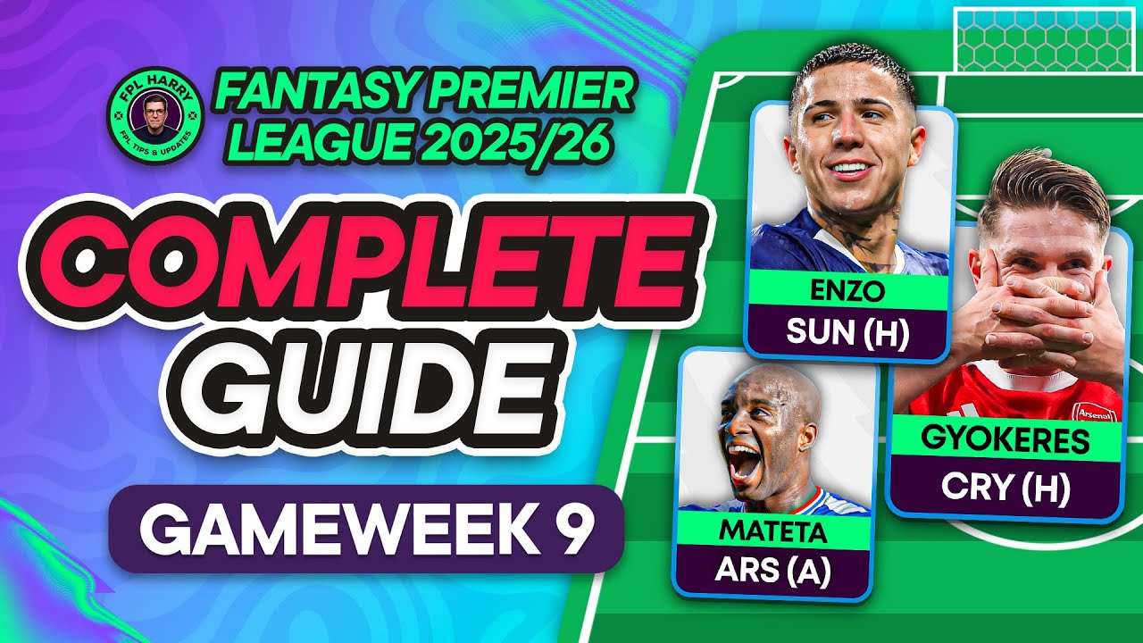 FPL GW9 COMPLETE GUIDE ⁉️ Enzo Fernandez Injury Update 🇦🇷 | Fantasy Premier League Tips 2025/26