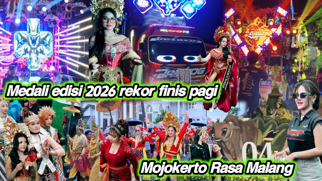 Full video perform karnaval medali puri mojokerto 2026 rekor tercipta finis pagi