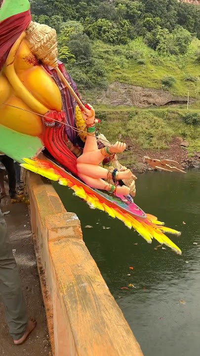 Durga visarjan 2024 #srisailam dam #durga Matha Nimajjanam #youtubeshorts #durga #durgadevi visarjan