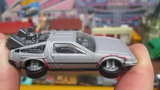 Back to the Future Screen Time Machine Hover Mode 2024 Mattel Hot Wheels Toy Car Unboxing and Review