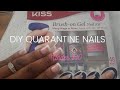 #kissnails Quick Quarantine Nail Tutorial | Honest Review On “Kiss Brush-On Gel” Nail Kit