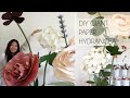 Diy giant paper hydrangea for backdrops how to make giant paper flowers