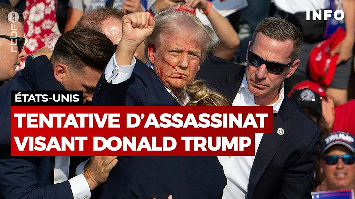 Etats-Unis : tentative d'assassinat visant Donald Trump - RTBF Info