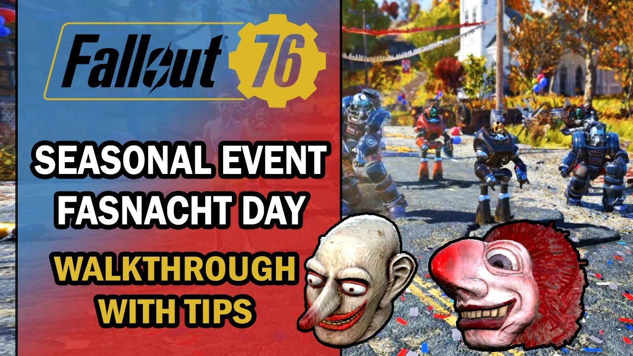 Fallout 76 Seasonal Event Walkthrough Fasnacht Day with Strategic