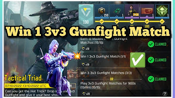 Call Of Duty Mobile Win 1 3v3 Gunfight Matches Task Complete