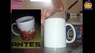 COMO RETIRAR SUBLIMAÃ‡ÃƒO EM CANECAS DE PORCELANA TUTORIAL