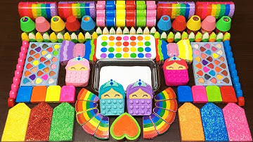 Mixing Random Things into GLOSSY Slime !!! Satisfying RAINBOW Slime Videos #622