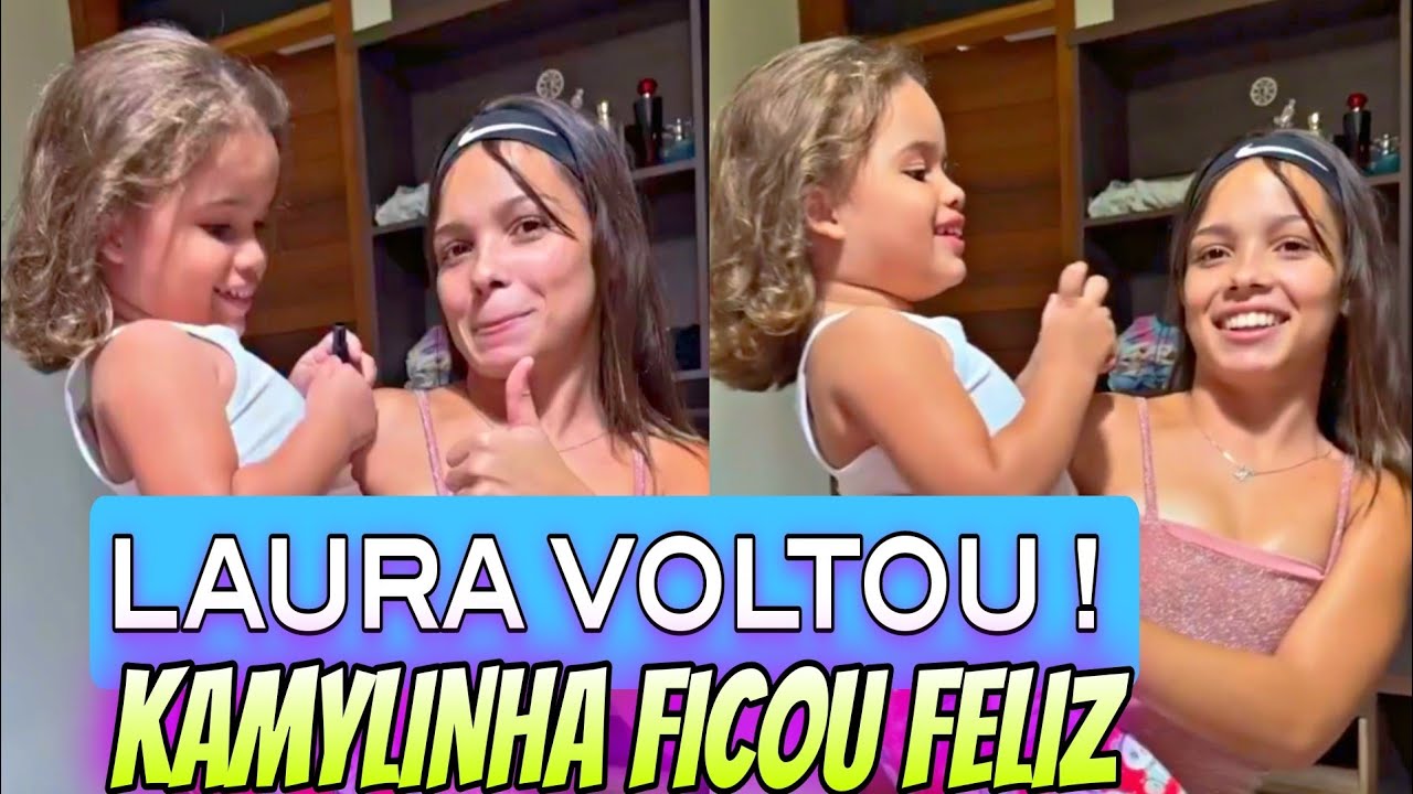 KAMYLINHA REENCONTRA LAURA E ELA FICA MUITO FELIZ E VÃO PARA PISCINA 😍🥹