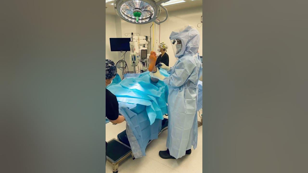 Draping a knee for replacement surgery YouTube