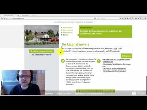 Der Lizenzhinweisgenerator für Bilder aus Wikipedia und Wikimedia Commons