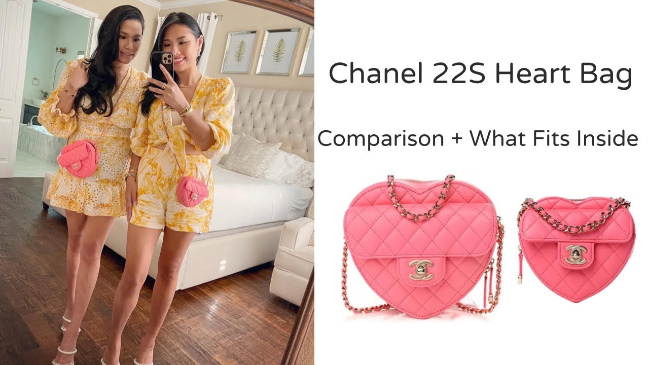 Chanel Heart Bag 22S White Lambskin in Lambskin Leather with Gold-tone - US