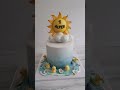 #sunshine #motivtorte #ente #sommer #see #cake #wolken #fische #blue #tortendesign