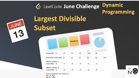 largest divisible subset | largest divisible subset leetcode | leetcode 368 | dp