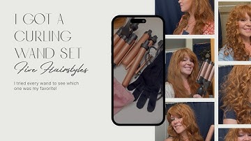 I Tried a 5-in-1 Curling Wand Set from Amazon | Small Curls, Big Waves & Crimper Test!