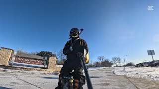 Chicago winter ride to the smoke shop