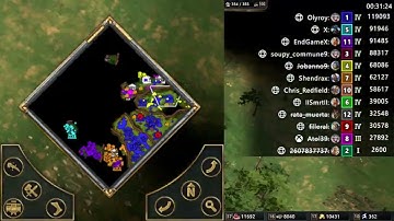 Minimap TIMELAPS - AOM - Epic 12 players FFA