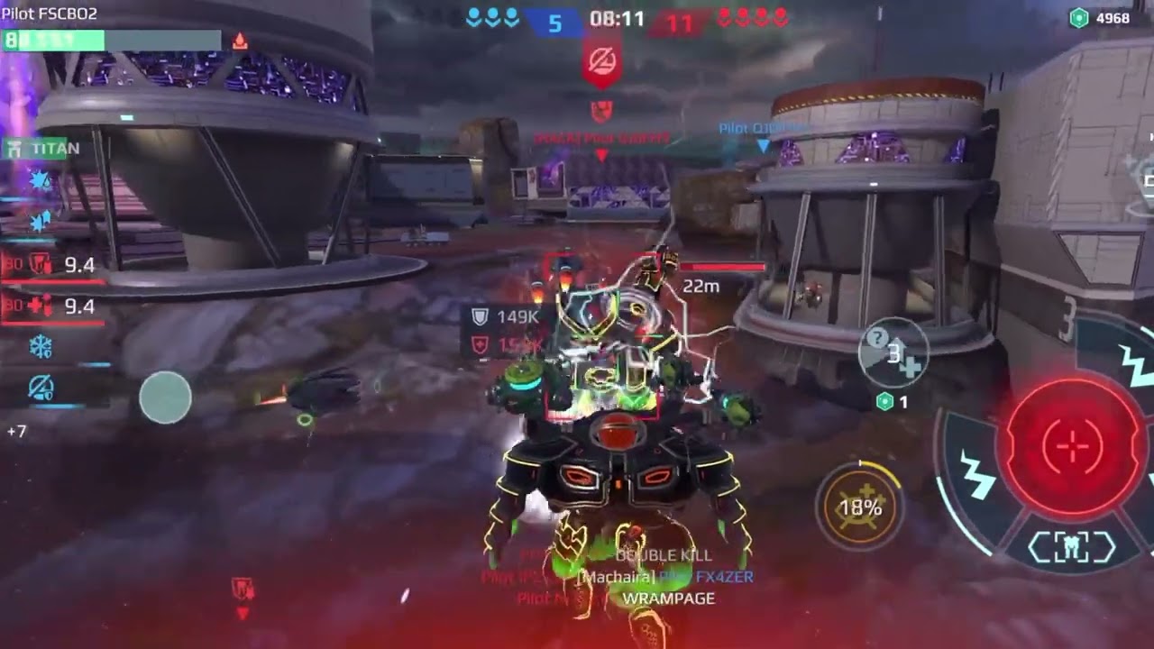 17.2 MILLION DAMAGE VS HACKER! (War Robots) #warrobots #warrobotstestserver #warrobotsgameplay 