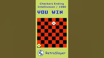 Checkers Ending Intellivision  #checkers #intellivision #gameending