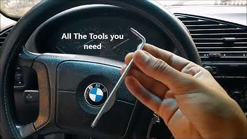 How to replace E36 cluster without removing steering wheel