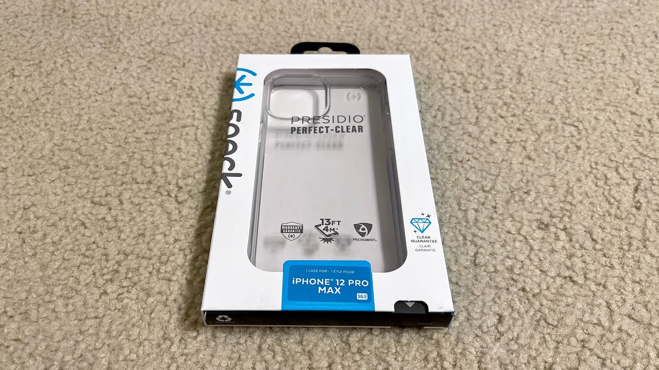 Speck Products Presidio Perfect-Clear iPhone 12 Clear-Clear iPhone 12 Pro Case 