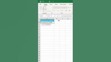 Create circled serial numbers in excel