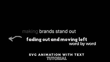 [ Intro Video ] Fade Out Text scroll css animation | HTML CSS | SVG animation CSS - 2021