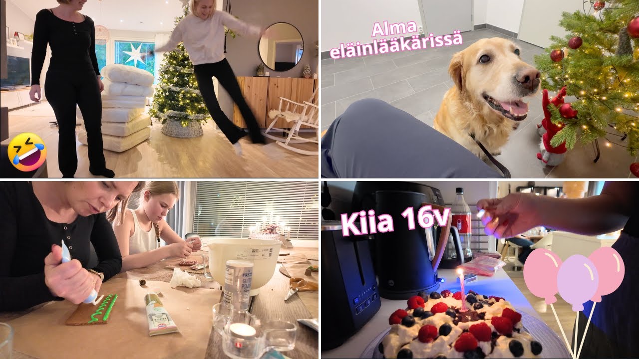 Piparkakkutalo 2025 😍 | Synttäreitä ja joulusiivousta