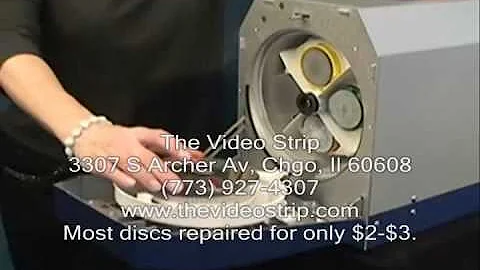 The Video Strip - Chicago - Fix Scratched Discs - Repair