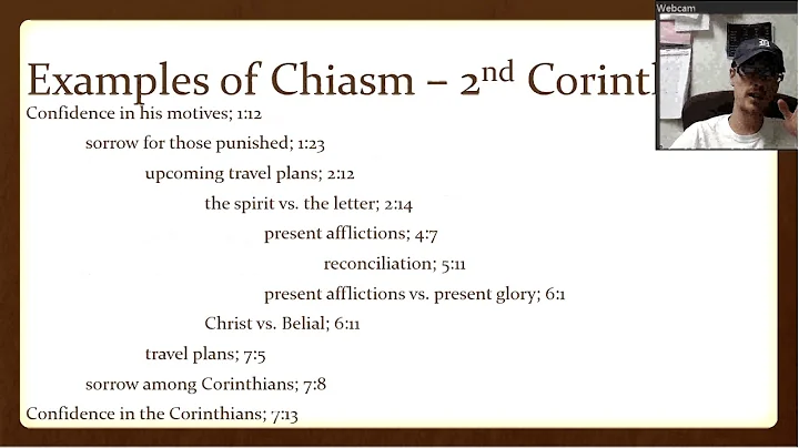 Chiasm in the bible