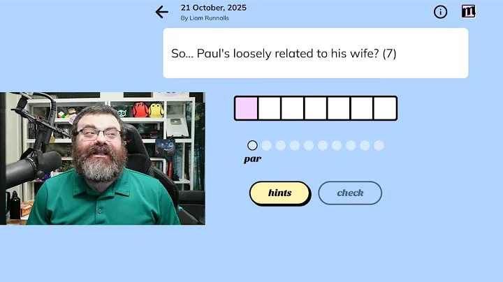 Minute Cryptic Oct 21st, 2025 #wordgames #crypticcrossword #crossword