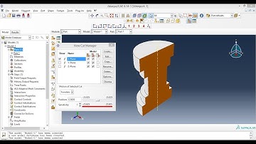 Abaqus Basic Video - How to Use Sectional Cut Option in Abaqus