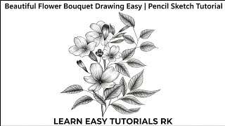Desain Gambar Bunga Dekoratif Besar | Tutorial Pola Pensil Mudah 