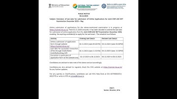 Last date  Extended Till 4/12/2023 5 pm of CSIR-UGC NETJRF Form #viral #ytshorts #shortvideo #shorts
