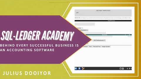 How to Install sql ledger