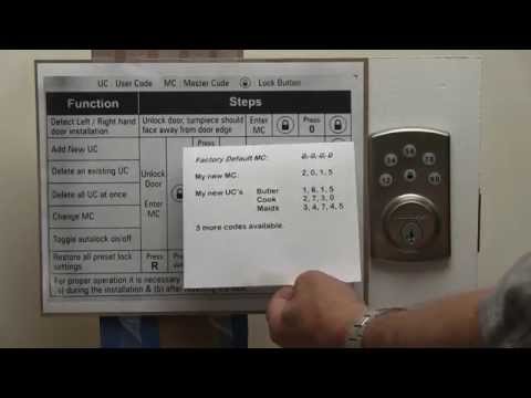 Programming Kwikset Powerbolt2 Powerbolt 2 electronic lock set combination