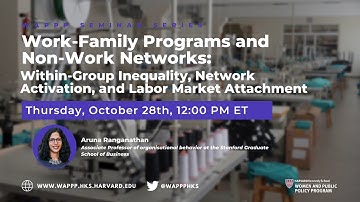 Work-Family Programs and Non-Work Networks