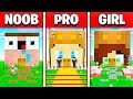 NOOB vs PRO vs GIRL FRIEND MINECRAFT HOUSE BATTLE! (Build Challenge)