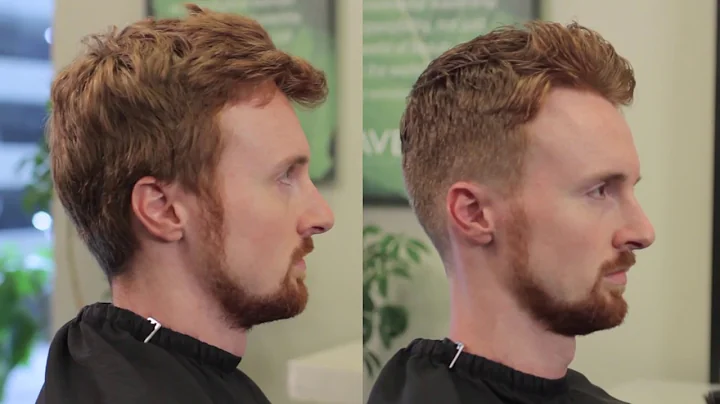 Short Men's haircut with Clipper over comb