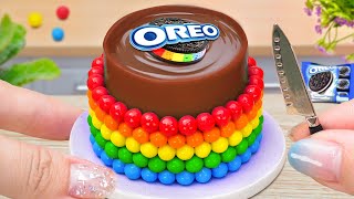 Rainbow Chocolate OREO Cake Decorating 🌈 So Tasty Tiny Cake Best Compilation 🍰 Sweet Miniature Cake