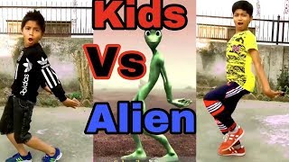 Nepalese Kids vs Alien Dance Challenge 2018 | Crazy Frog | Funny |Abhay n Aayush ASquare Crew