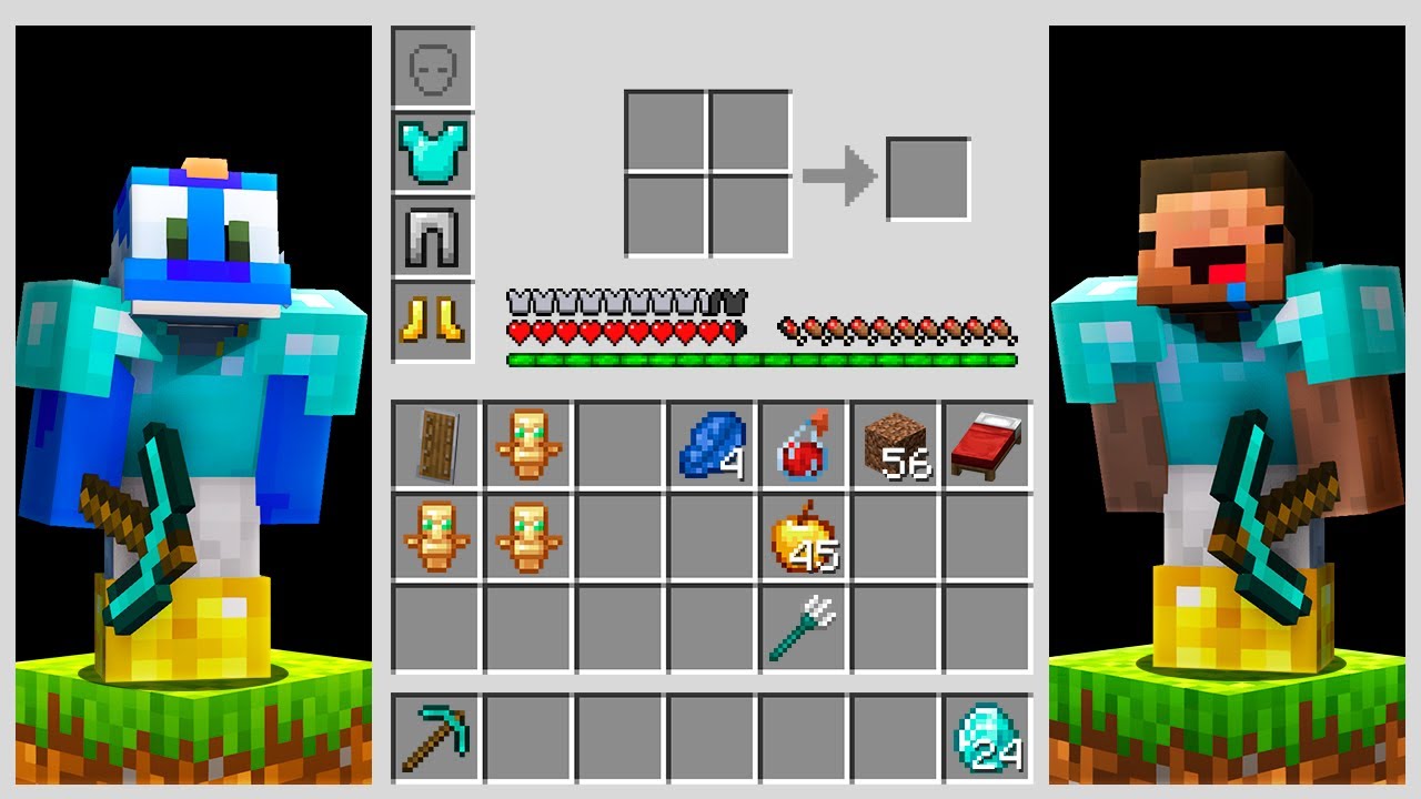 Minecraft Bedrock But Every Item Is Shared…