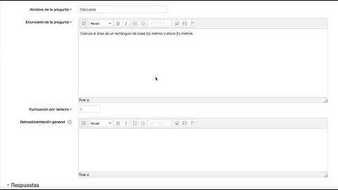 Pregunta Calculada Moodle